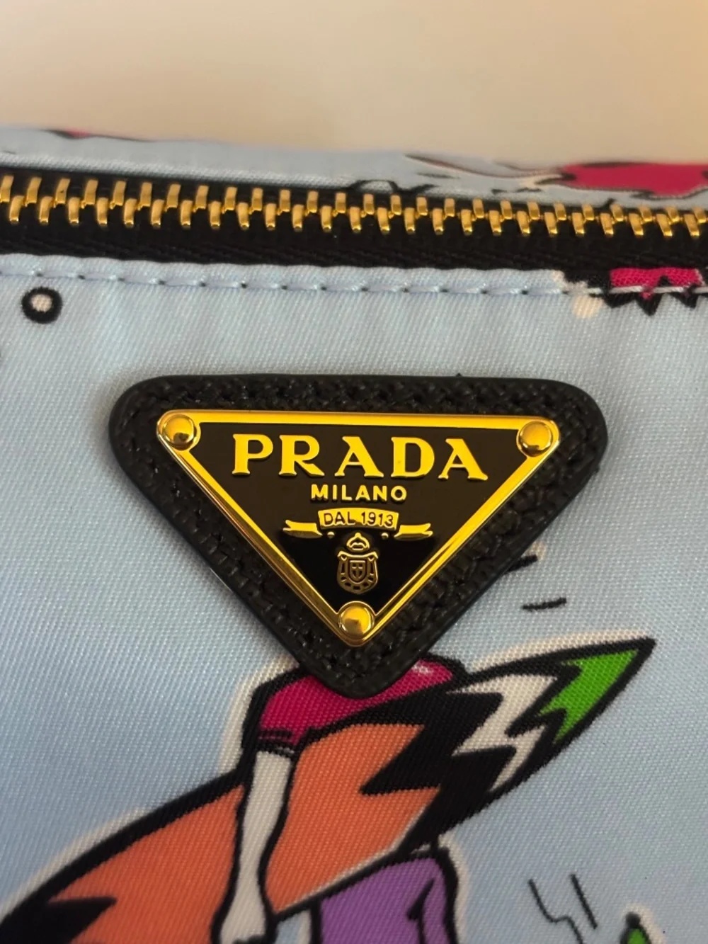 Prada Tessuto Stampato Surf Cosmetic Pouch